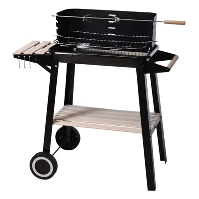 Mobil grill BBQ 83 x 45 cm lerakóasztallal