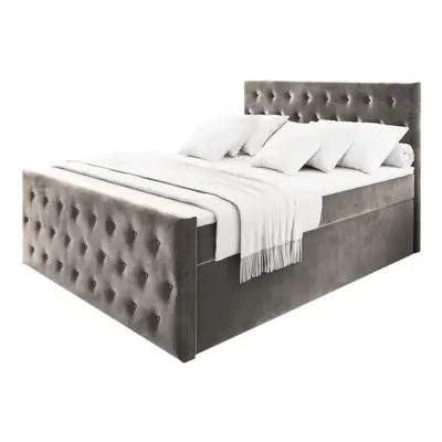 FENDI kárpitozott boxspring ágy, 160x200, casablanca 14