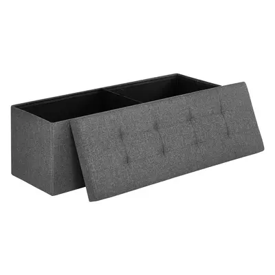 Tárolós puff OTTOMAN 110x38 cm, sötétszürke