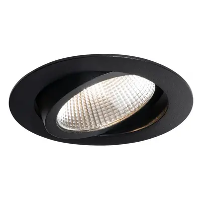 Beépített spotlámpa fekete 9,5 cm LED-del 1300lm szabályozható IP23 - Gaius