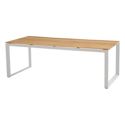 Heritage Teak fehér étkezőasztal 220 cm