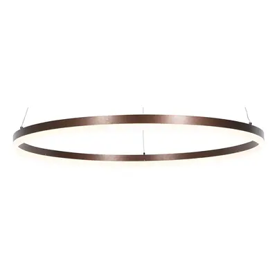 Design függőlámpa bronz 80 cm LED-del 3 fokozatban szabályozható - Anello