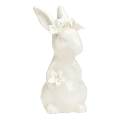 Porcelán nyuszi LILY BUNNY 12 cm fehér