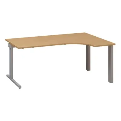 ProOffice C ergonomikus asztal 180 x 120 cm, jobb, bükkfa