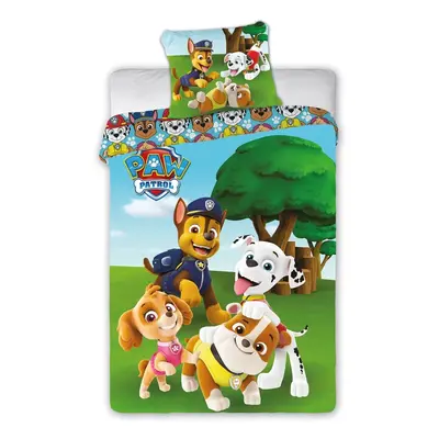 PAW PATROL DELUXE pamut ágynemű 140x200 cm