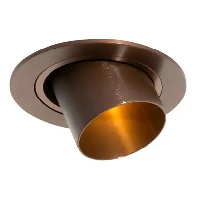 Modern beépíthető spotlámpa sötét bronz GU10 35 mm kerek dönthető - Installa