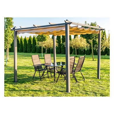 Alumina pergola antracit 3x3 m