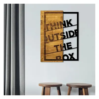 Fa fali dekoráció "Think Outside The Box"