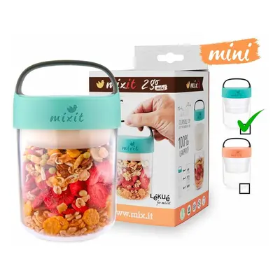 Mixit 2go mini - uzsonnás doboz 400 ml (mentazöld)