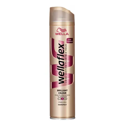 Wella Wellaflex Brilliant Colors hajlakk a haj fényének megőrzésére 250 ml No.3