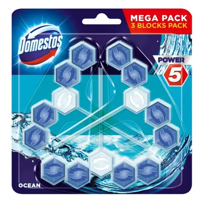 Domestos Power 5 WC blokk OCEAN 3 x 55 g