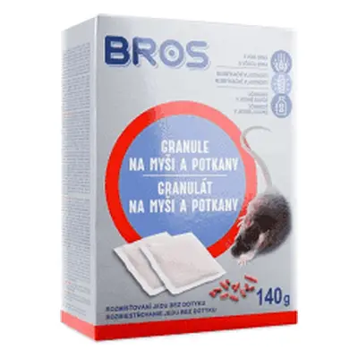 Bros granulátum egereknek és patkányoknak 140g