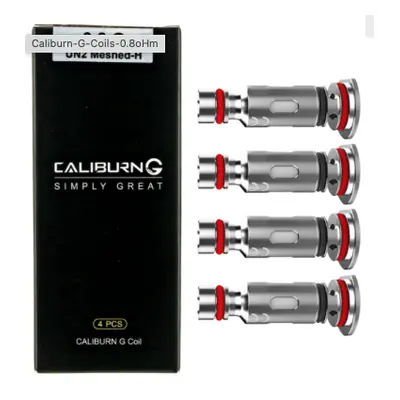 Fűtőfej Uwell CALIBURN G 0,8 ohmos 4 db-os készlethez