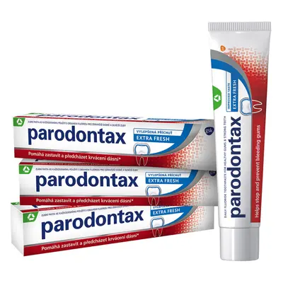 Parodontax Teljes védelem EXTRA FRESH fogkrém 3x75 ml