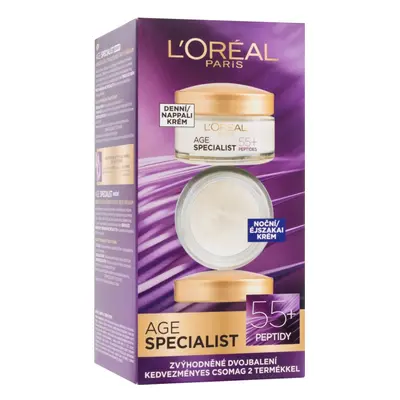 LOréal Paris Age Specialist 55+ nappali és éjszakai ránctalanító krém 2 x 50 ml-es ajándékkészle