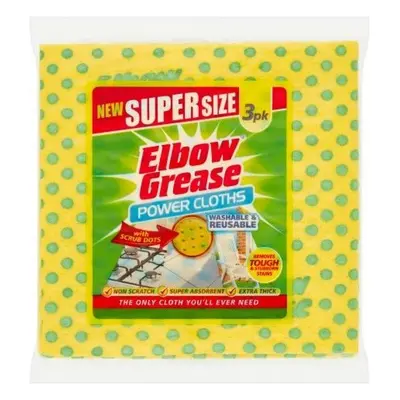 Elbow Grease Power Cloths szuper nedvszívó törlőkendők 3 db