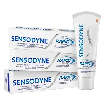 SENSODYNE ZP 3x75ML RAPID RELIEF WHITENING