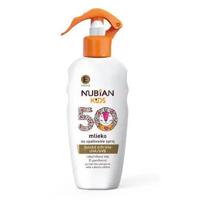 Nubian Kids naptej SPF 50 spray-ben 200 ml