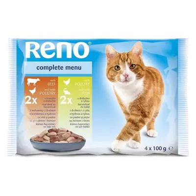 Reno Cat 4 x 100 g Marha + hal