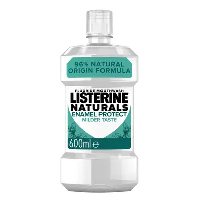 Listerine Naturals alkohol és színezék nélkül zománcvédő BIG PACK 600 ml