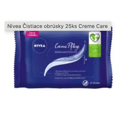 NIVEA tisztító törlőkendők (25 db/fol) krémápoló