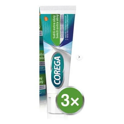 Corega fixáló krém Extra erős friss 3x40 g