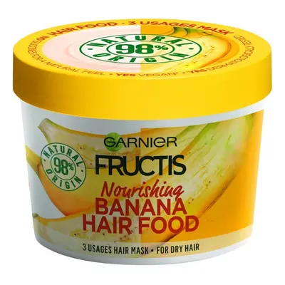 Garnier Fructis Banana Hair Food Hajmaszk táplálja a száraz hajat 400 ml