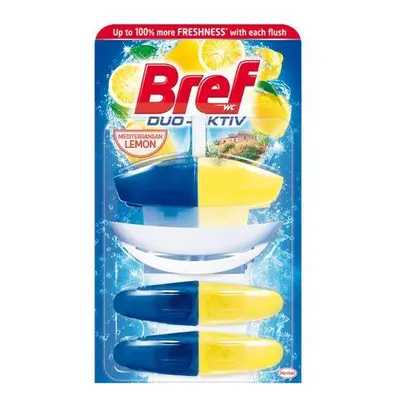 Bref Duo Aktiv folyékony WC blokk citrusos töltelék 3 x 50 ml