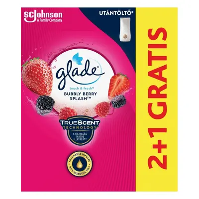 Glade Touch Bubbly Berry Splash aeroszolos légfrissítő utántöltő 3 x 10ml