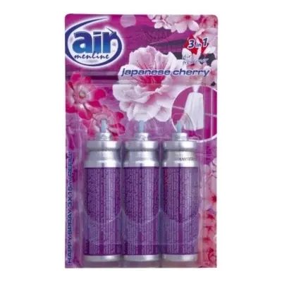 Air Menline Japanese Cherry Happy Légfrissítő utántöltő utántöltő 3 x 15 ml spray