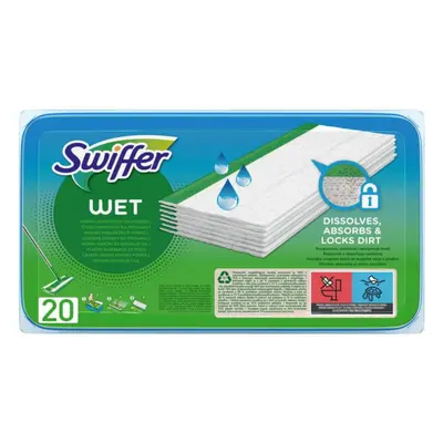 Swiffer Wet Citrus Fresh tartalék nedves törlőkendő padlóra 20 db