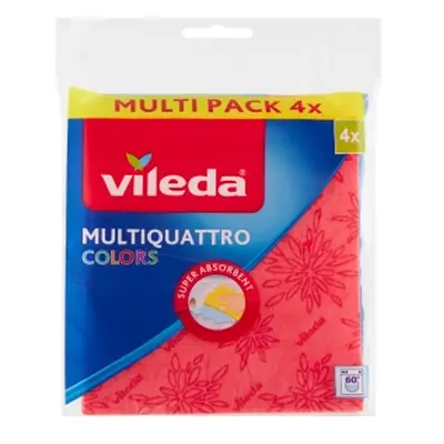 Vileda kendő Multiquattro Colors (4 db/buborékfólia)