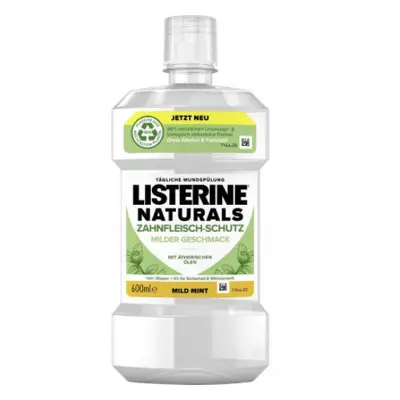 Listerine Naturals alkohol és színezék nélkül BIG PACK 600 ml