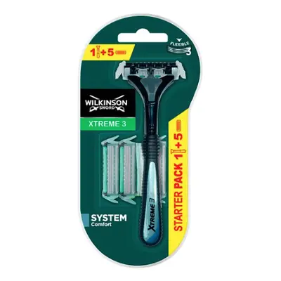 Wilkinson Sword Xtreme 3 Hybrid + 5 db fej