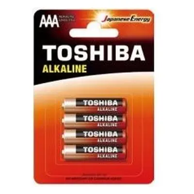 AAA elem TOSHIBA Alkaline 4db 1,5V alkáli LR3