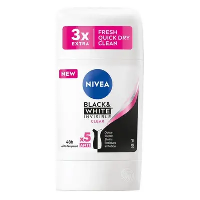 NIVEA DEO Stick 50ml LÁTHATATLAN TISZTA