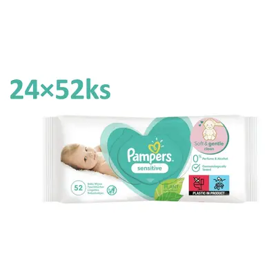 Pampers Sensitive babatisztító törlőkendők 24 x 52 db