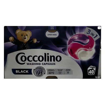 Coccolino Care Black 3IN1 gél kapszula 40 db 40 kapszula sötét ruhaneműhöz