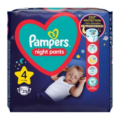 Pampers éjszakai pelenka 4-es méret 25 db