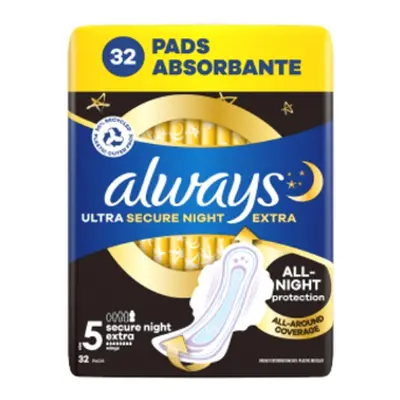 Always pads Ultra Extra Secure Night 32 db