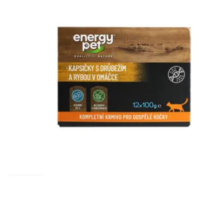 Energy Pet tasakok macskáknak baromfival és hallal (12x100g)