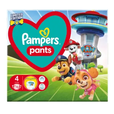 Pampers bugyi pelenkák Carry Pack Paw Patrol 4-es méret 72 db