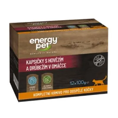 Energy Pet tasakok marhahússal macskáknak (12x100g) keverék