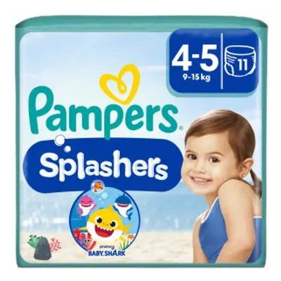 Pampers bugyi pelenkák Splashers Carry Pack Baby Shark 4-es méret 11 db