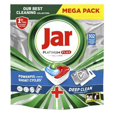 Jar Platinum Plus Blue Deep Clean mosogatógép tabletta 102 db