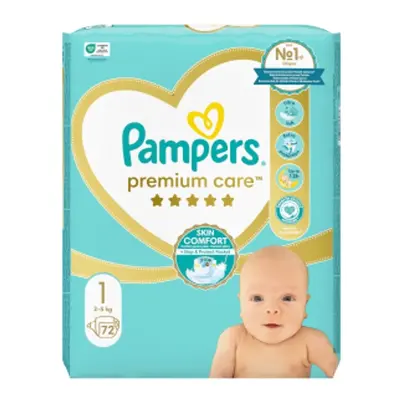 Pampers Premium Value rejtett méret 1 72 db