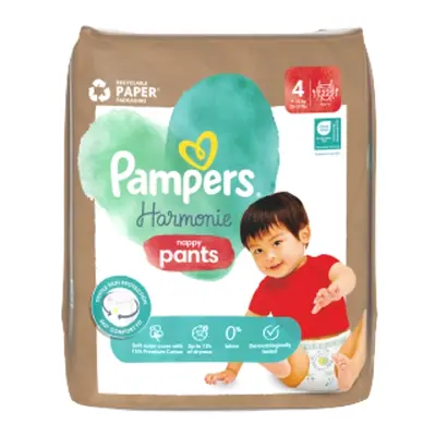 Pampers bugyi pelenka Harmonie Nappy Pants 4-es méret 22 db