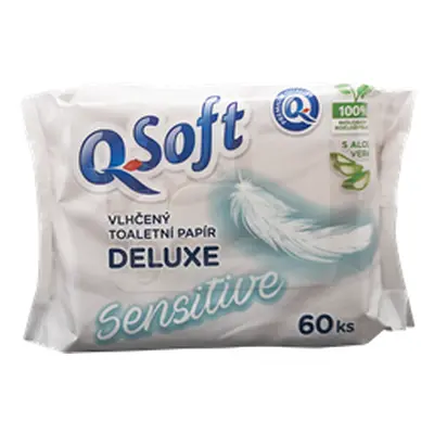 Q Puha nedves WC papír 60 db Sensitive Deluxe