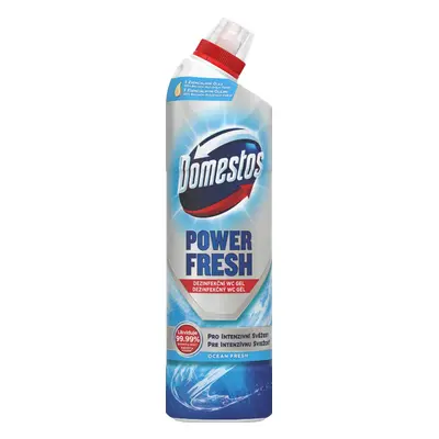 Domestos Power Fresh Total Hygiene fertőtlenítő WC gél Ocean Fresh 700 ml