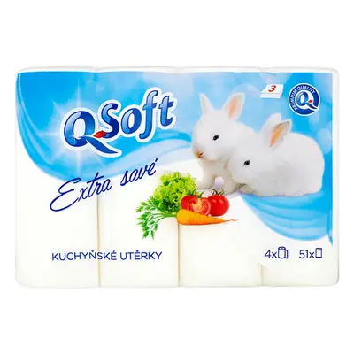 Q-Soft konyharuha extra nedvszívó 3 rétegű 4 db